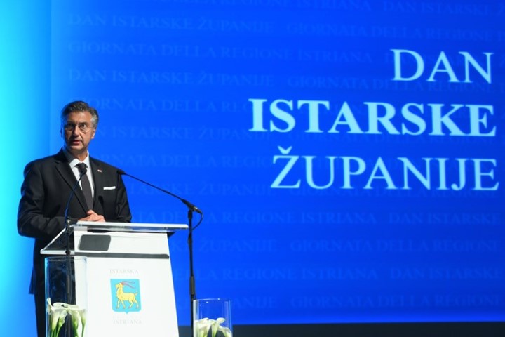 Predsjednik Vlade Andrej Plenković na proslavi Dana Istarske županije, 25. rujna 